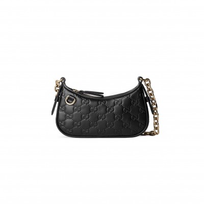 GUCCI GG EMBLEM MINI SHOULDER BAG 847091 (19*12*4cm) GUCCI GG EMBLEM MINI SHOULDER BAG 847091 (19*12*4cm)